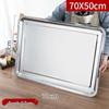 Wuhe Thickened Stainless Steel Rectangular Shallow Tray