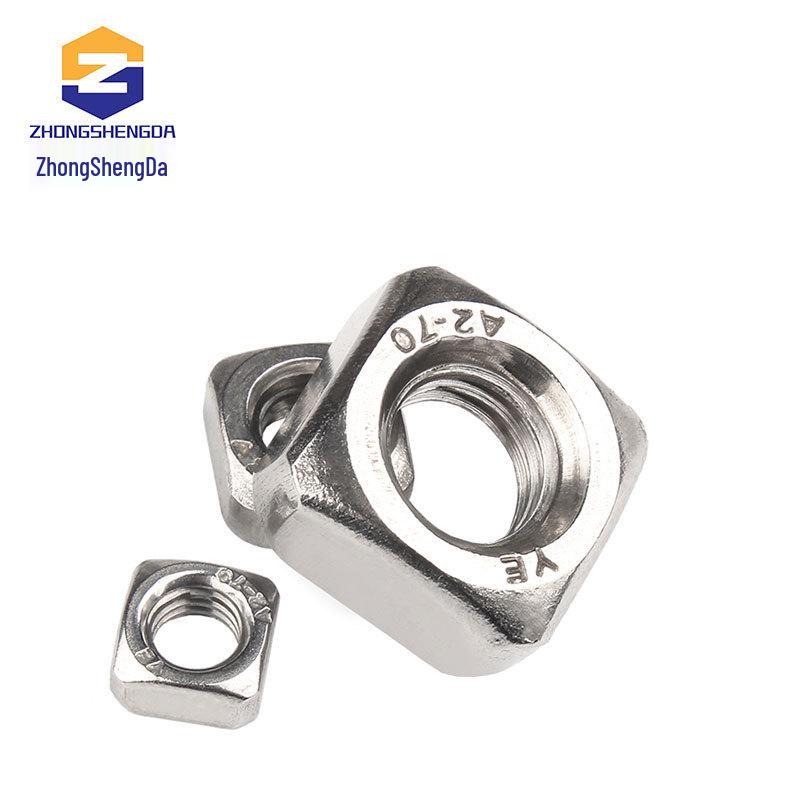 304 Stainless Steel Square Nut M3-M10 Four-Corner Cap
