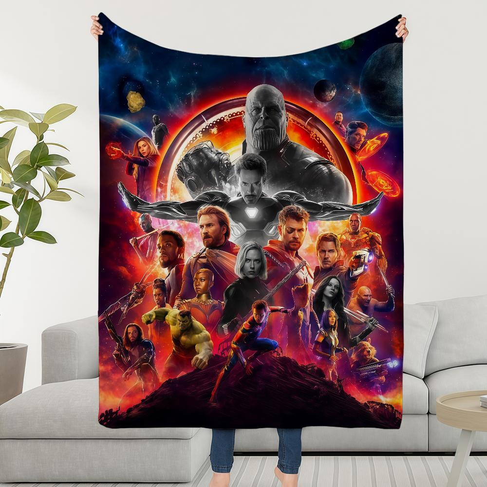 Blanket Throw Super Cosy Plush Living A-Avengers-ES Room Sofa Couch E-EndgameS-ES Childish Birthday Gifts