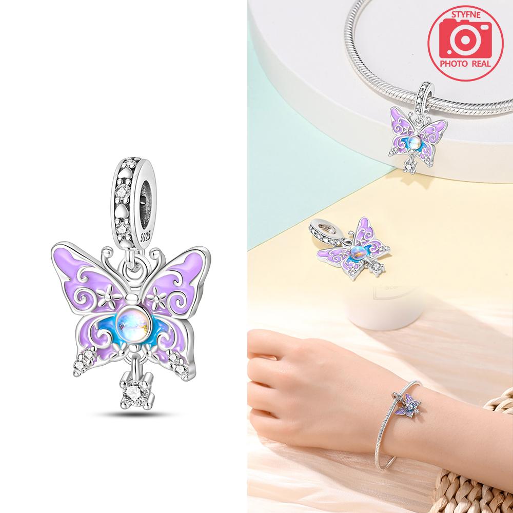Charms Plata Mystery Butterfly Beads Copper Colors For Charms Copper Colors Original Bracelet For Jewelry Making
