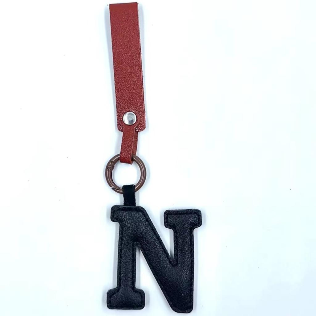Porte-clés Lettre en Cuir Charme de Sac