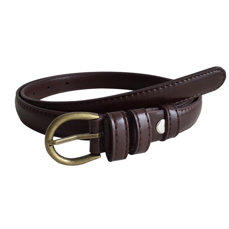 Versatile Retro Black Skinny Waist Belt, Korean Style for Women