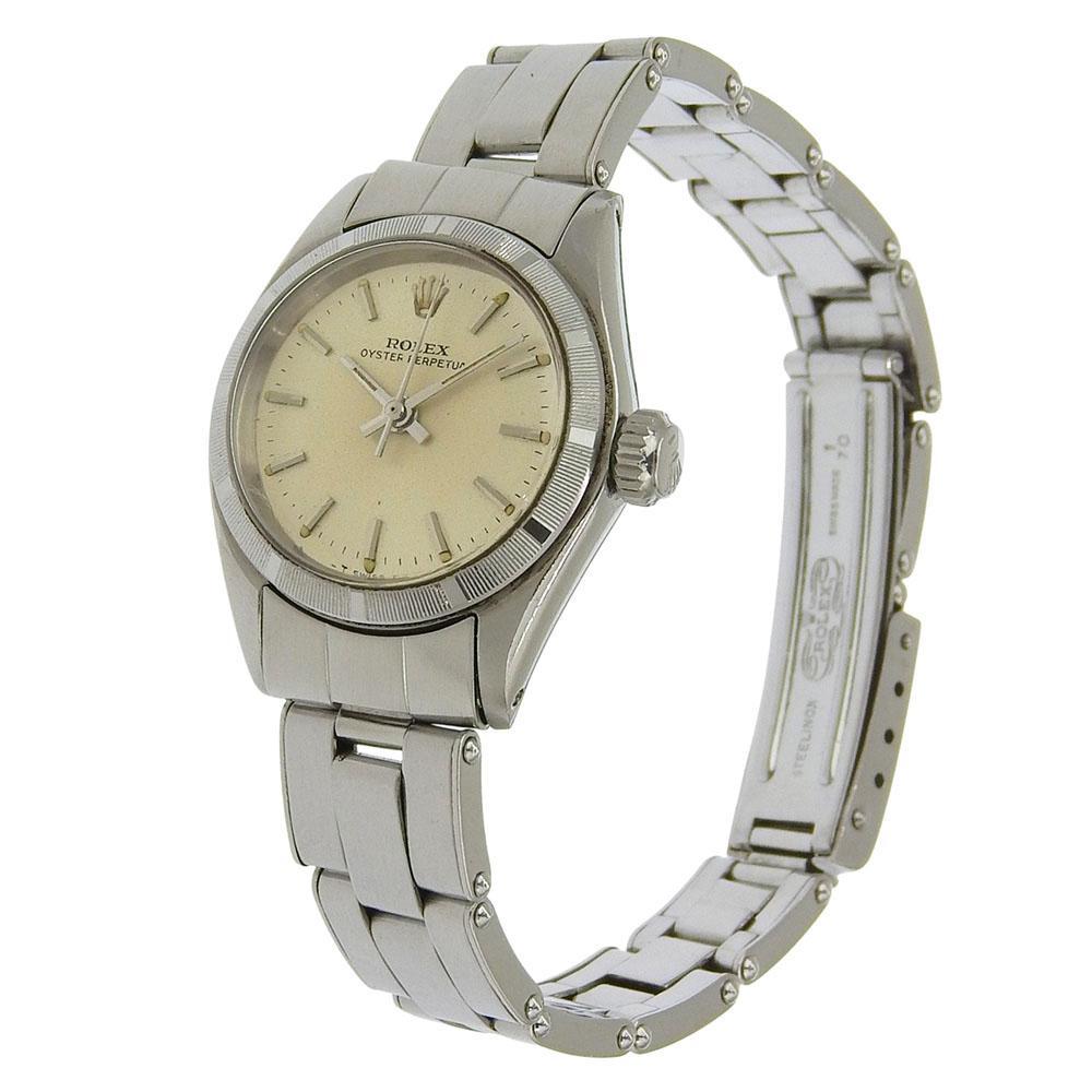 ROLEX Oyster perpetual Watches 6618 cal.1161 SilverDial Stainless Steel Mechanical Automatic Analog display Women Used