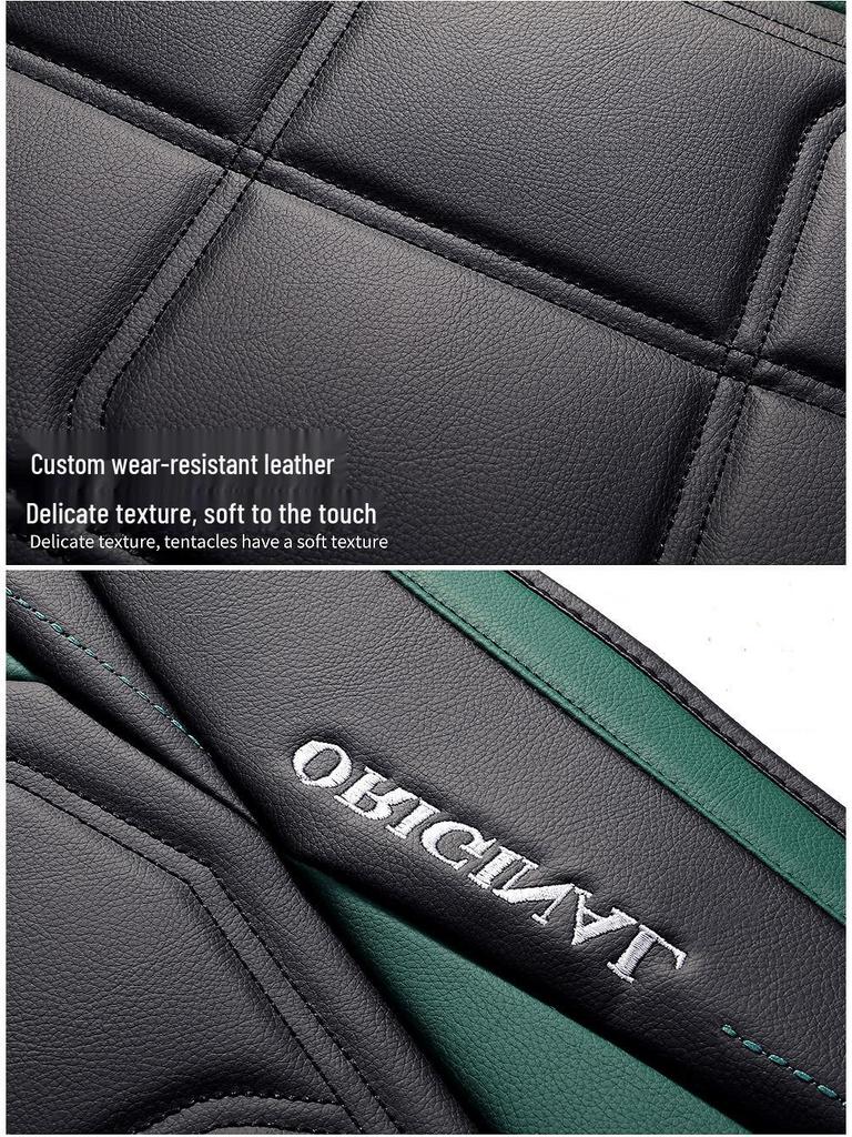 Nappa Leather Universal Car Seat Cover Set - 8-Piece, Full Wrap, All-Season Compatibility