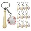 OATIPHO Baseball Keychains, Set of 16, Small Sports Theme Keychains for Boys and Girls, Perfect As Bag Charms or Keepsakes