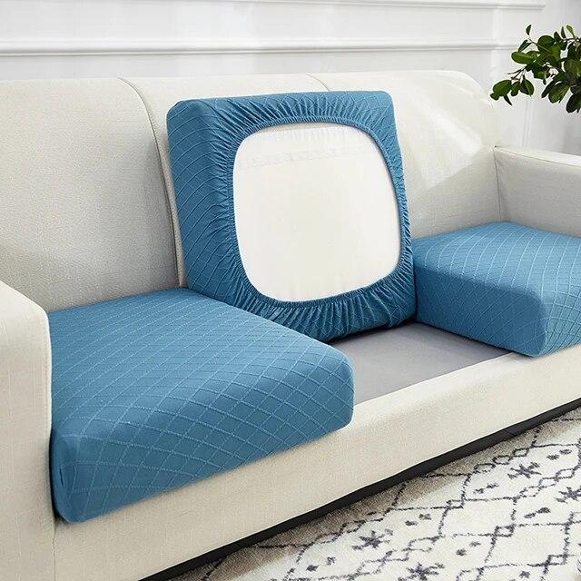 1/2/3/4 Seater Jacquard Sofa Cushion Cover for Living Room Elastic Seat Protector Case Stretch for Furniture Pet Kid Sofa Covers