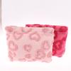 Plush Cute Love Makeup Bag Portable Skincare Product Lipstick Storage Bag Hand-Held Inner Bag Korean Brush Pencil Cases