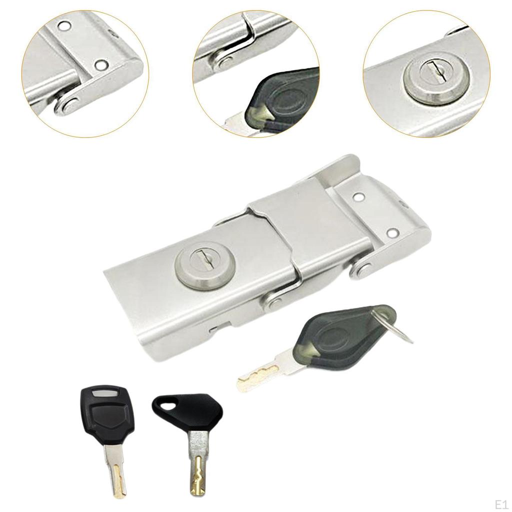 Motorcycle Rear Trunk Box Lock Replace Easy to Install Stable Anti-theft Locking Tool for Saddlebags