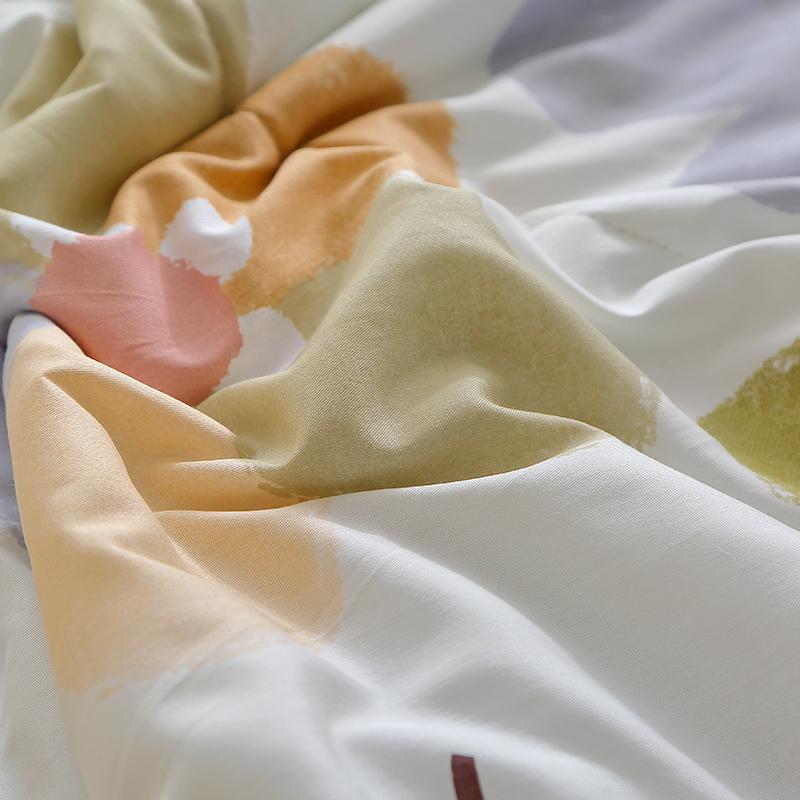 Floral Rainbow Pattern Quilt 100% Cotton Skin-friendly Comfortable Flowers Print Air Conditioning Quilt for Kids Teens Adults