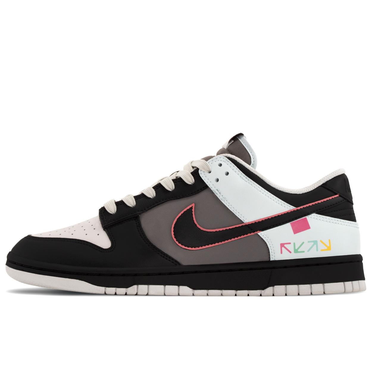 

Nike Dunk Street Trendy Toy Abrasion Resistant Slip Resistant Low top Skateboard Shoes Men s Black Gray Pink HF5441-202(TeamA-) 40.5