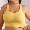Women Plus Size Wireless Shockproof Sports Bra For Running Workout