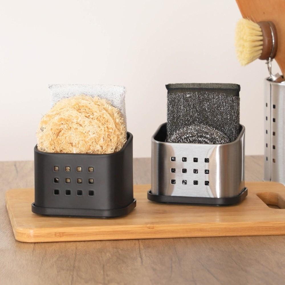 Metal Storage Rack Multifunctional Drain Box High Quality Sponge Drain Rack  Countertop