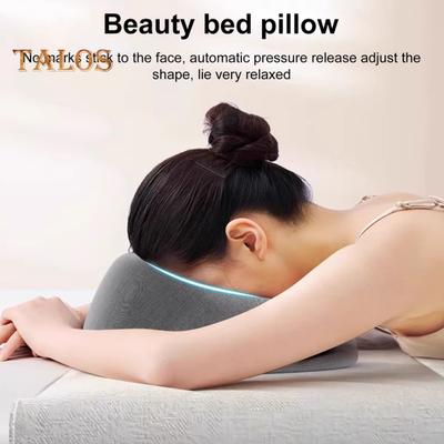 Travesseiro de massagem para apoio de cabeça, travesseiro para dormir de bruços, travesseiro de cabeça respirável com orifício para o rosto para recuperação pós-cirurgia ocular