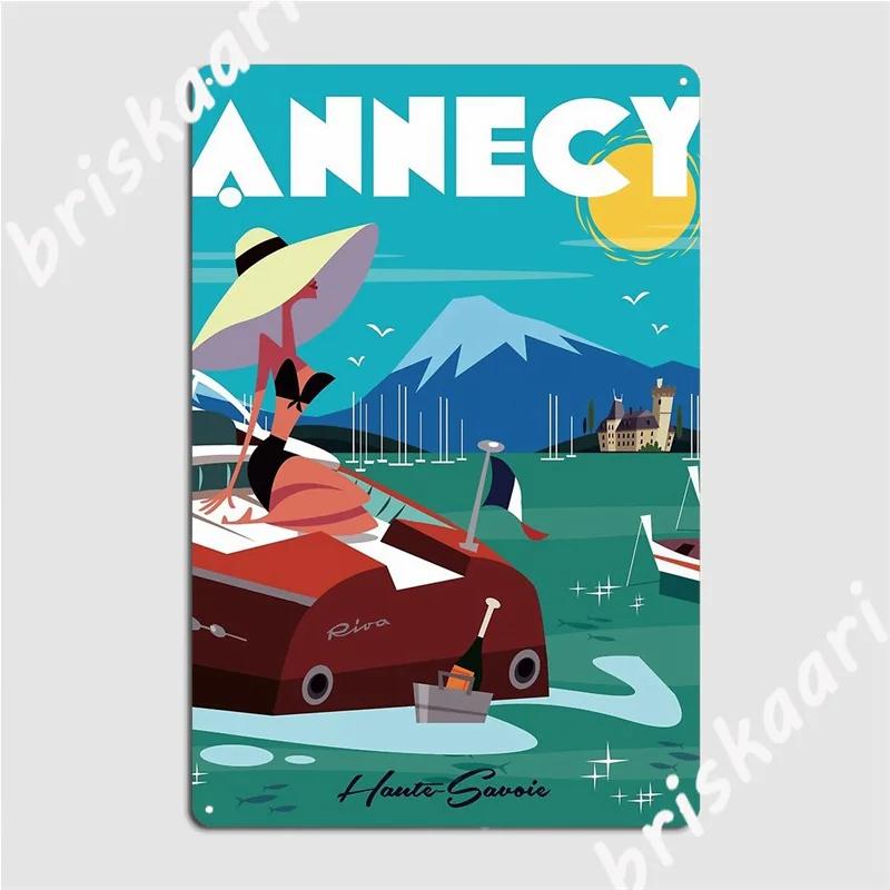 

Annecy Poster Metal Signs Wall Cave Bar Cave personalized Plates France Annecy Tin sign Posters 20x30cm