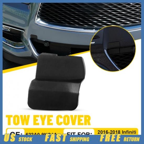 Front Bumper Tow Hook Hole Cover Plate Fit Infiniti QX60 2016-2018 622A0-9NC1A V