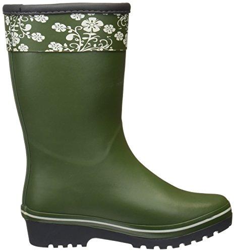 Fukuyama Rubber My Rose Men's Khaki Gardening Boots, Small, Size 3E