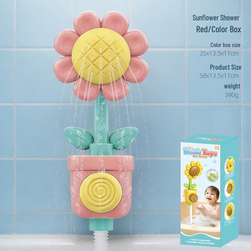 Sunflower Baby Bath Spinner Toy for Kids