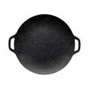 Korean BBQ Grill Pan Cooking Meat Steak Non- Coating Round Frying Roasting for Outdoor