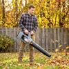 Leaf Blower Cordless with 2 X 4000mAh Batteries & Charger, 36V Lightweight Garden Blower with 1000W Brushless Motor