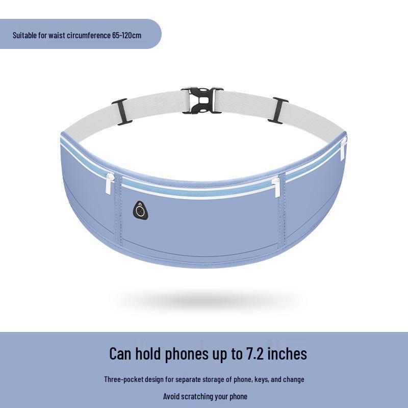 Non-Bouncing Running Waist Bag: Lightweight, Large Capacity, Unisex Fitness Phone Holder