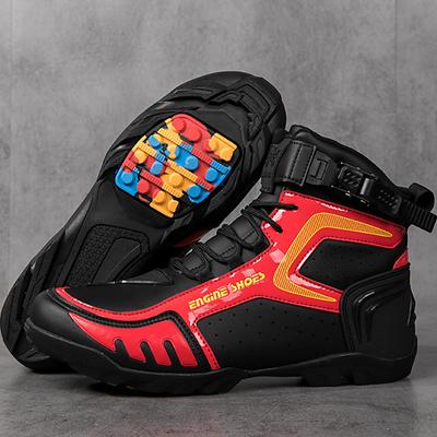 37-48Unisex-Motorradstiefel, große Vorlage, rutschfeste, kollisionssichere Motorradstiefel, Herren-Sportschuhe