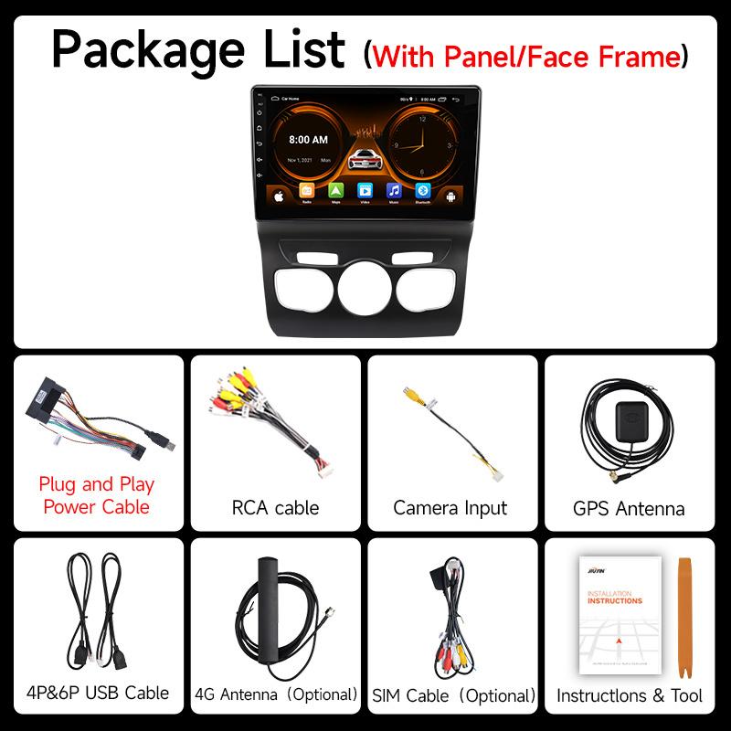 JIUYIN Android 13 Car Radio For Citroen C4 2 B7 2013 - 2016 Wireless CarPlay Android Auto Multimidia Video Car Systems