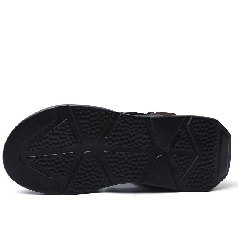 Fashion Mens Brand Classic Sandals Summer Genuine Leather Sandals Men Outdoor Casual Lightweight Sandal Fashion Men Sneakers Size 38-46