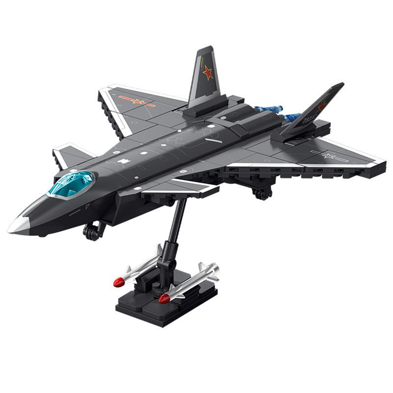 J-20 Stealth Fighter Compatible Model Kit for LEGO