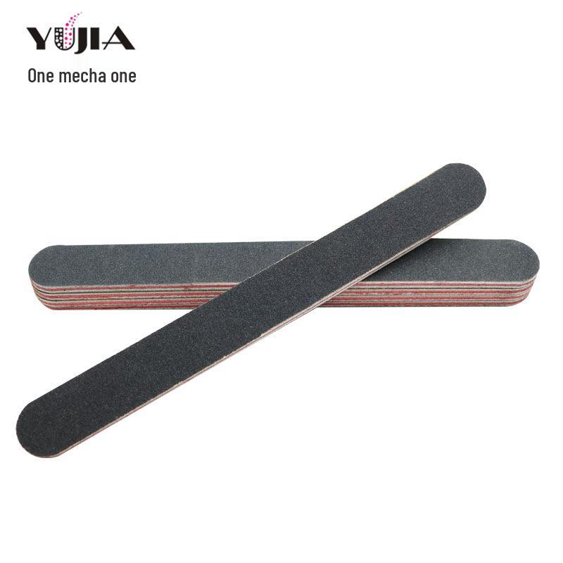Double-Sided Black Manicure File - Long Strip Nail Buffer and Grinder
