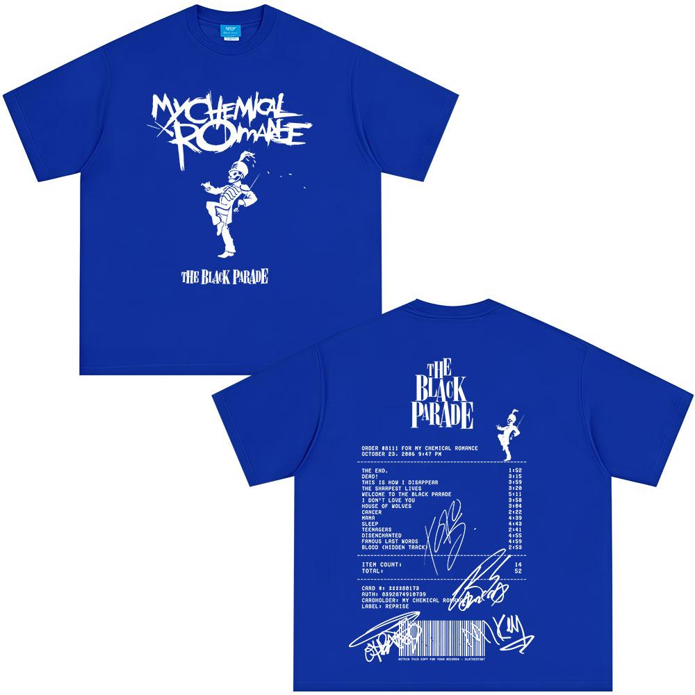 The Black Parade 2026 Tour Tshirts Rock Band My Chemical RoUnisexce Tshirt Unisexs Women Clothing Cotton Casual Y2K Top Streetwear