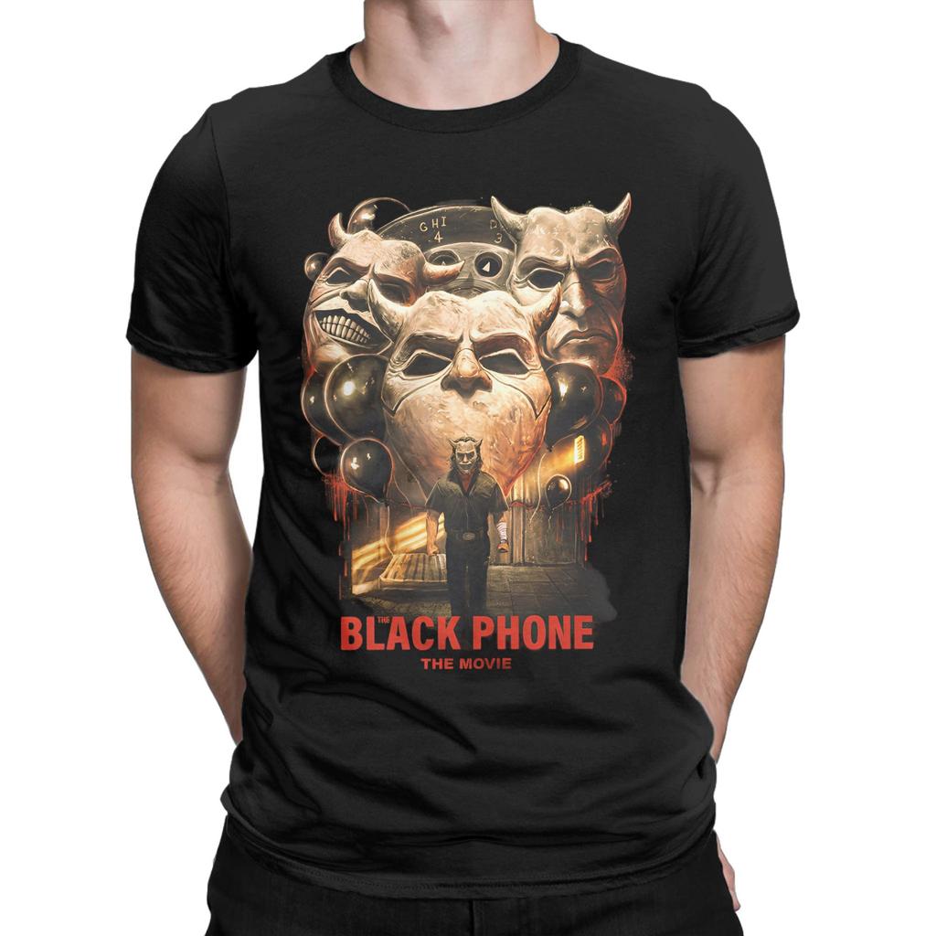 2025 Black Phone 2 Movies T-Shirt  Leisure T-Shirts Short Sleeve Streetwear Tops Summer Pure Cotton O Neck Plus Size 5XL Tees
