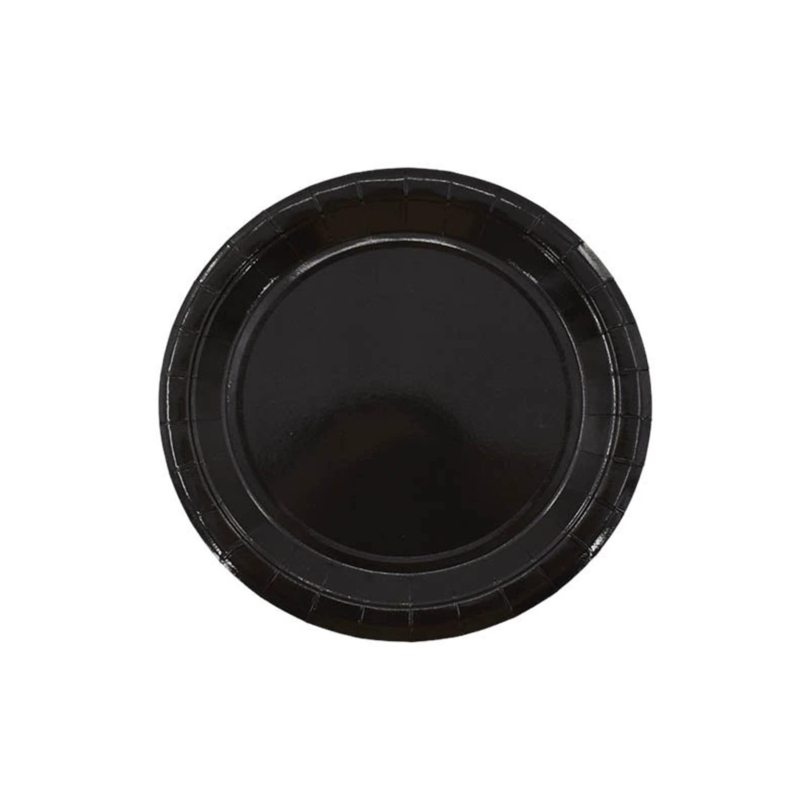 

Бумажные тарелки, 9-дюймовые одноразовые бумажные тарелки, прочные и одноразовые праздничные тарелки, упаковка из 10 штук One Size чёрный