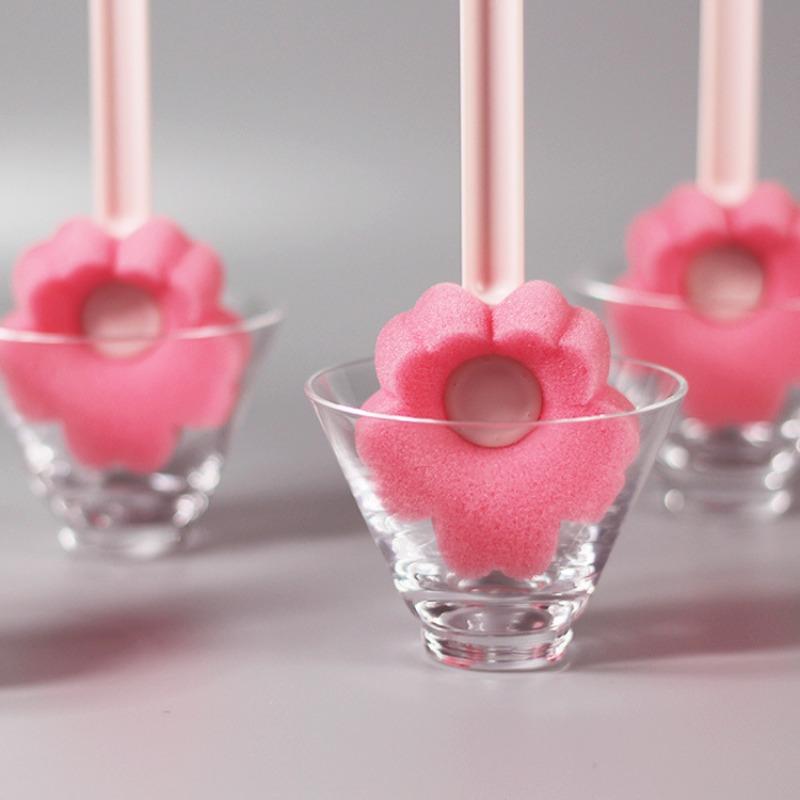 Small Flower Cup Brush Can Be Hung, Sponge Brush, Long Handled Home Cleaning Brush, Bottle Insulated Cup Cleaning Brush