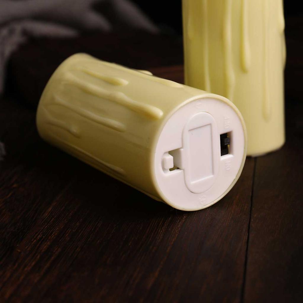 1/3/6 PCS Fernbedienung Religiöse Kirche LED Kerzen, 12,5 cm/5 Zoll Höhe Votiv Kunststoff Stumpenkerzen Tropfen