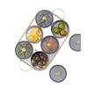 Light Luxury Glass Snack and Candy Dish with Gold Tray and Lid