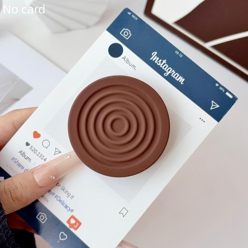 Macaroon Color Ripple Cute Magnetic Stands For iPhone 18 Samsung For MagSafe Expandable Phone Holder Foldable Ring Support
