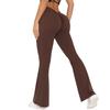 New Solid Color Polished V Waist High Waist Hip Lift Loose Casual Wide Leg Nine-point Pants Running Fitness Yoga Leggings