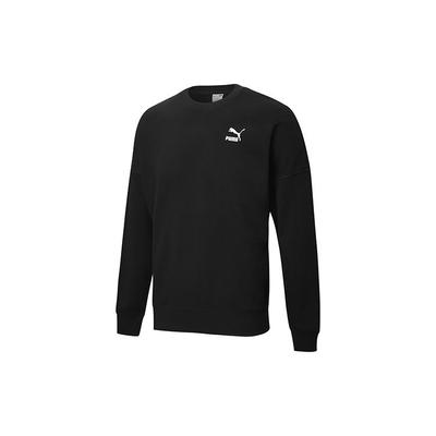 Puma Αθλητικό Casual Φούτερ με Στρογγυλή Λαιμόκοψη και Τυπώματα Ανδρικά Ρούχα Επάνω Μέρος Μαύρο 530692-01