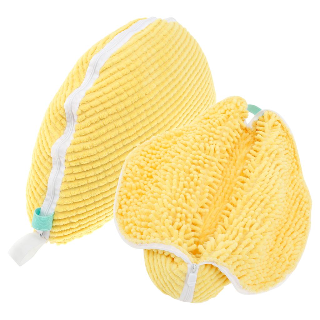 2Pcs Shoe Washing Bag Padded Net Laundry Shoes Protector Polyester Prevents Knots Washing Machine Shoe Cleaning Net Bag