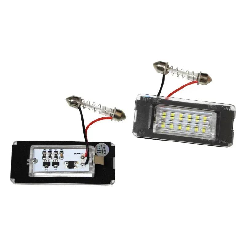 For Mini Cooper R56 R57 R58 R59 R50 R52 R53 LED License Plate Light 2PCS White Car Number Lamp Error Free OEM#:51132756227