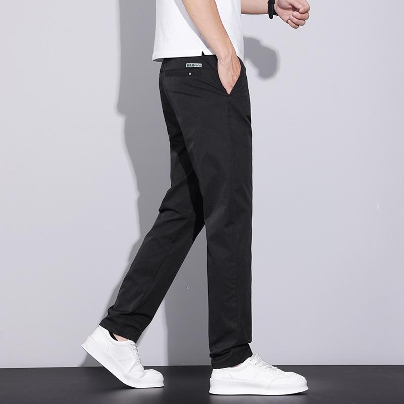New summer thin casual pants men's loose straight small feet trend versatile long pants men