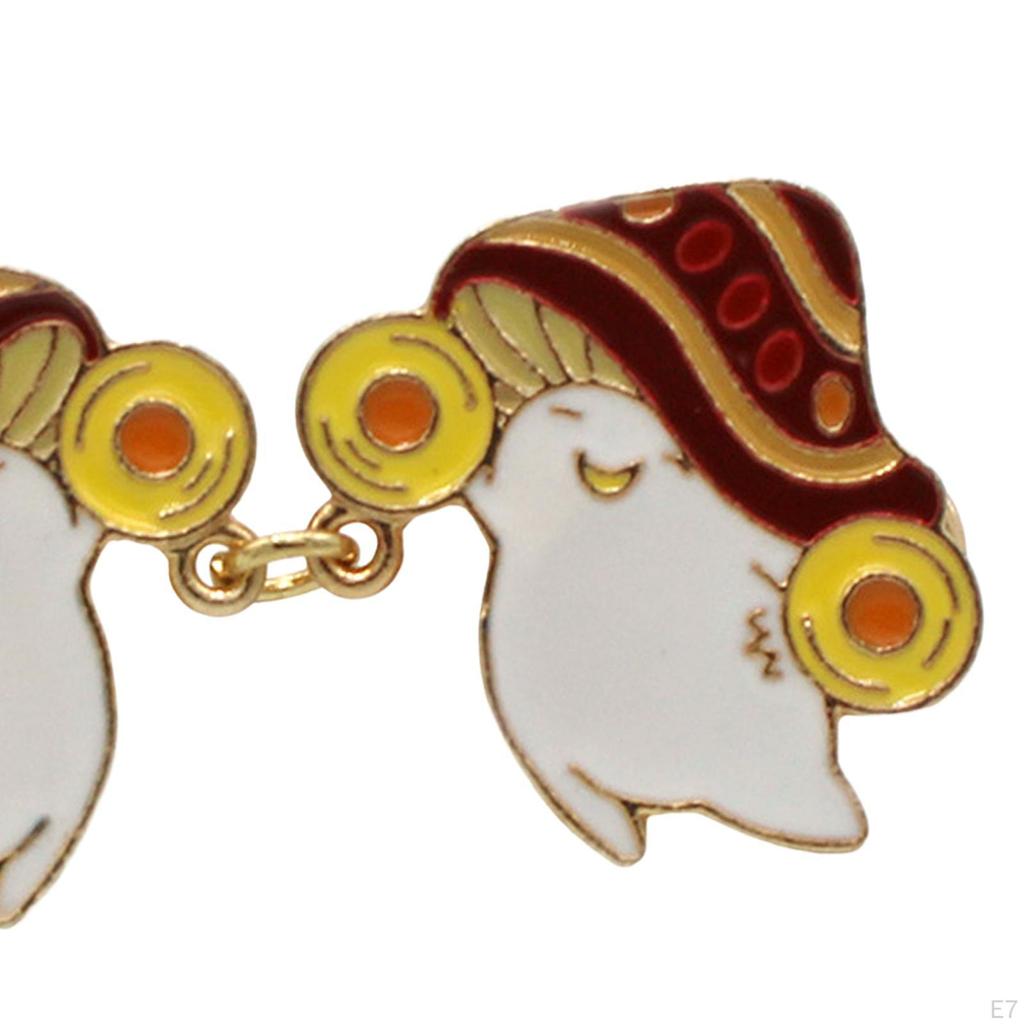 2Pcs Cartoon Collar Clip Funny Fashion Jewelry Gifts Creative Lapel Pins Cute Badge Brooch for