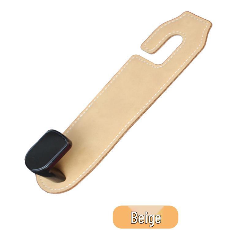 

Suede Car Seat Back Organizer Hooks for Front and Rear Rows бежевый