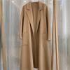 M Family Water Ripple High-End Women's Double-Sided Cashmere Coat
