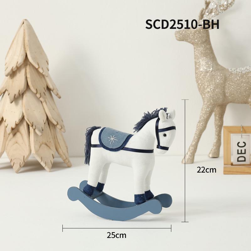 Mittelmeer Blau & Weiß Weihnachtsmütze Figuren Ornamente und Puppen