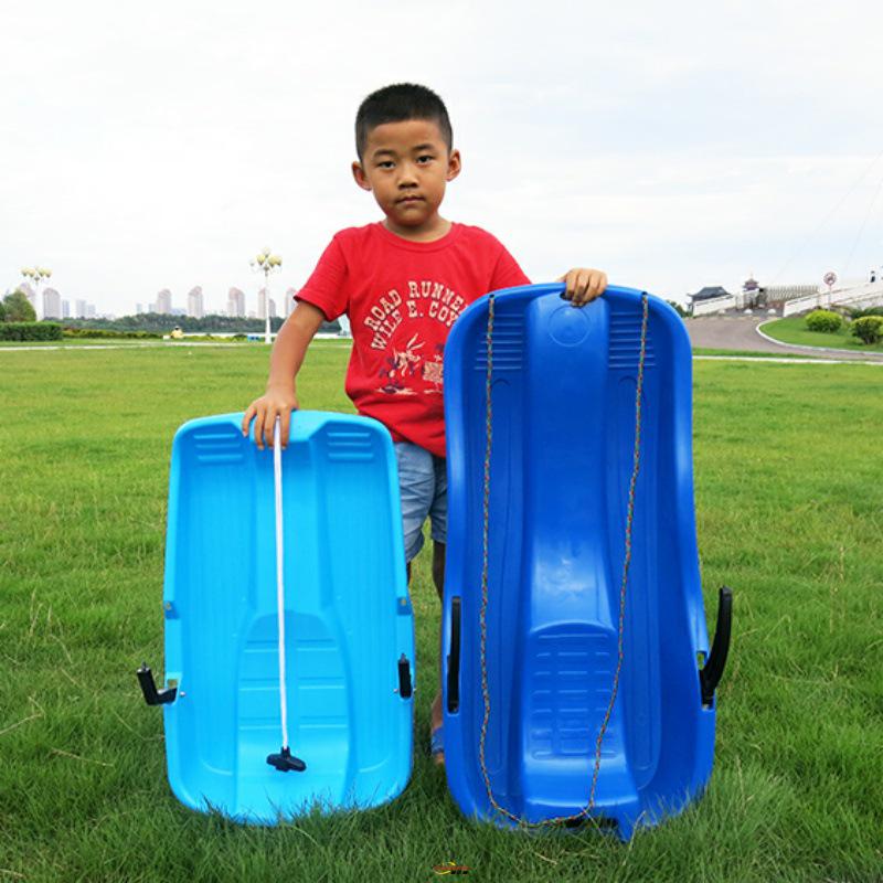 Dual-Person Thickened Grass Slide Board for Children & Adults - Snowflake Design, Sand & Lawn Compatible.