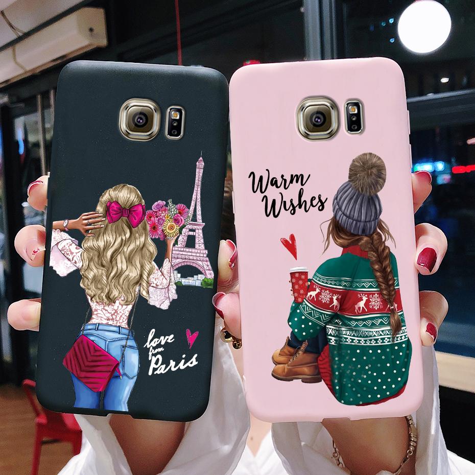 For Samsung Galaxy S7 egde case Cover for Samsung Galaxy S6 edge Case for Samsung S7 S6 G920F SM-G925F Cover Cute Silicon Fundas