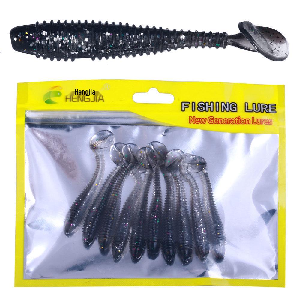 T-Tail Spiral Soft Bait Worm Set - Artificial Fishing Lure
