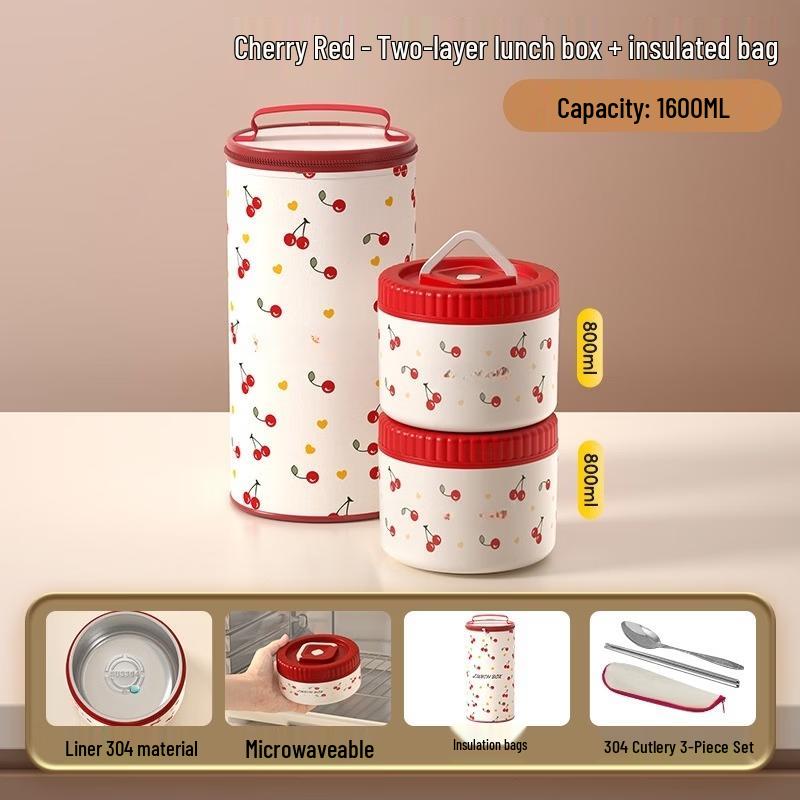 ZISIZ Microwaveable Insulated Lunch Box