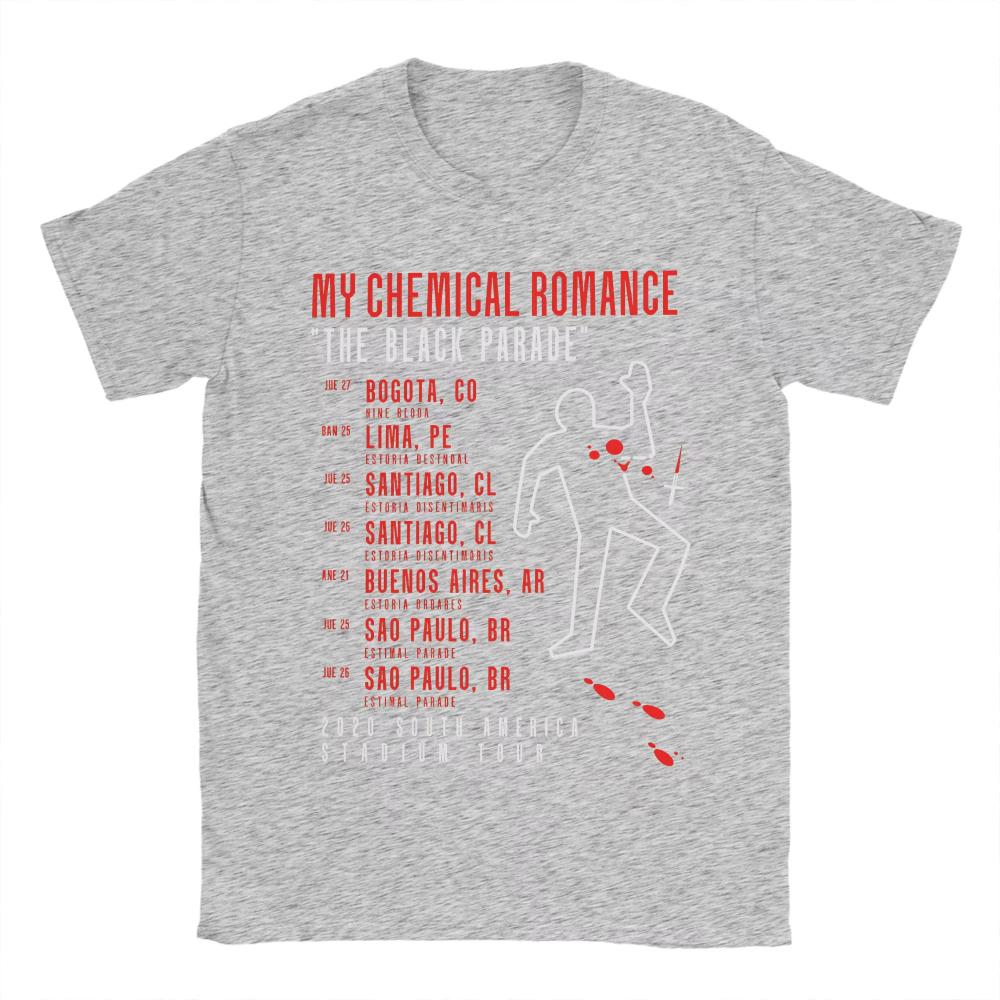 Summer My Chemical Romance Tour Trending T-Shirts Cotton T Shirts for Men Women Short Sleeve Top Tees